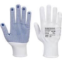 Portwest Polka Dot Glove - White/Blue