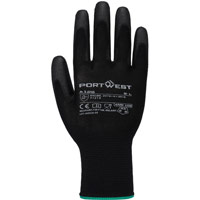 Portwest Grip 13 Nylon PU Glove - Black