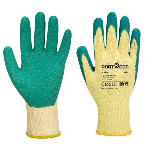 Portwest Classic Grip Glove - Latex - Green