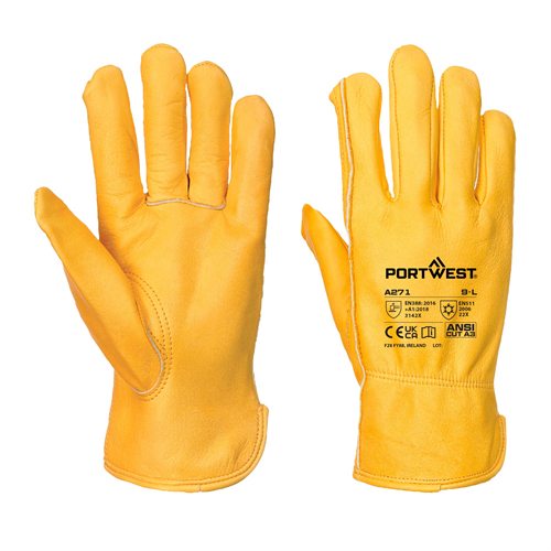 Portwest Lined Driver Glove - Tan