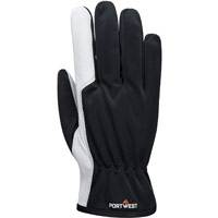 Portwest Mechanic 120 Leather Palm Glove - Grey