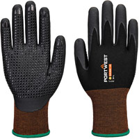 Portwest GP Grip 15 Nitrile Micro Foam Dotted  - Black