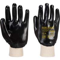 Portwest PVC Knitwrist - Black