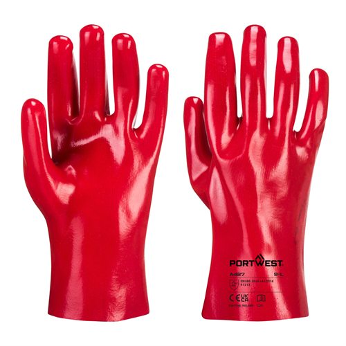 Portwest PVC Gauntlet - Red