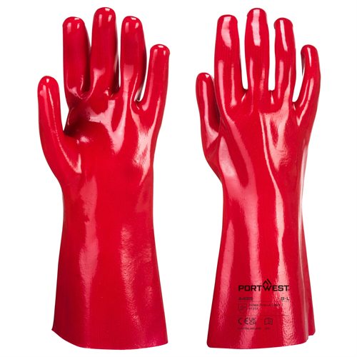 Portwest PVC Gauntlet - Red