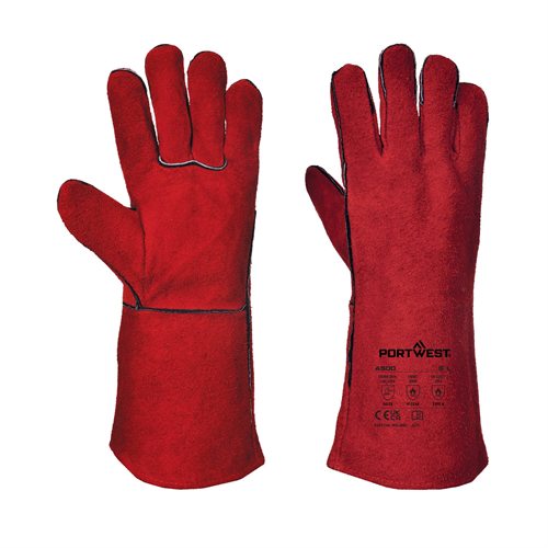 Portwest Welders Gauntlet - Red