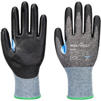 Portwest CS Cut D18 PU Glove - Grey/Black