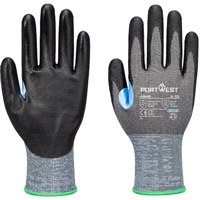 Portwest CS Cut D21 PU Glove - Grey/Black