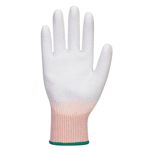 Portwest LR13 ESD PU Palm Glove - 12 pack - Grey/White
