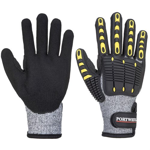 Portwest Anti Impact Cut Resistant Glove - Grey/Black