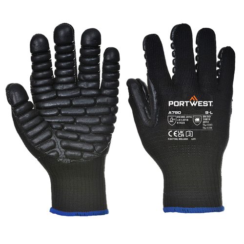 Portwest Anti Vibration Glove - Black