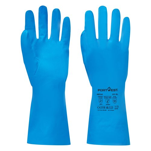 Portwest Food Approved Nitrile Gauntlet - Blue