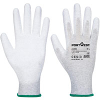 Portwest Antistatic PU Palm Essential Multipack (Pk12) - Grey