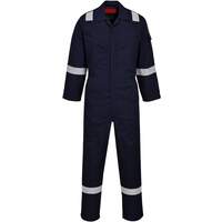Portwest Araflame Silver Coverall - Navy