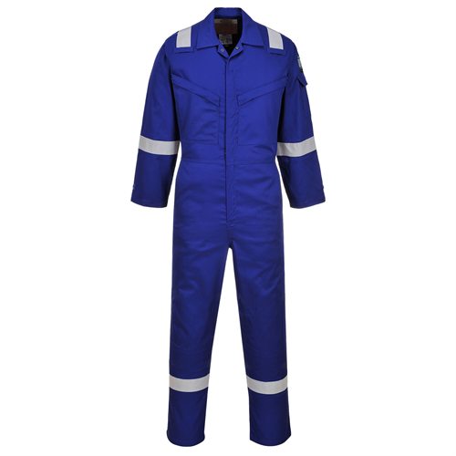 Portwest Araflame Silver Coverall - Royal Blue