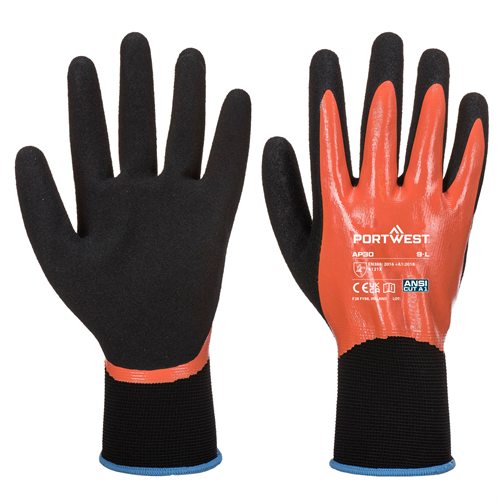 Portwest Dermi Pro Glove - Orange/Black