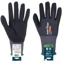 Portwest SG Grip 15 Nitrile Glove (Retail) - Grey/Black