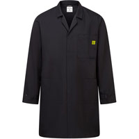 Portwest Anti-Static ESD Coat - Black