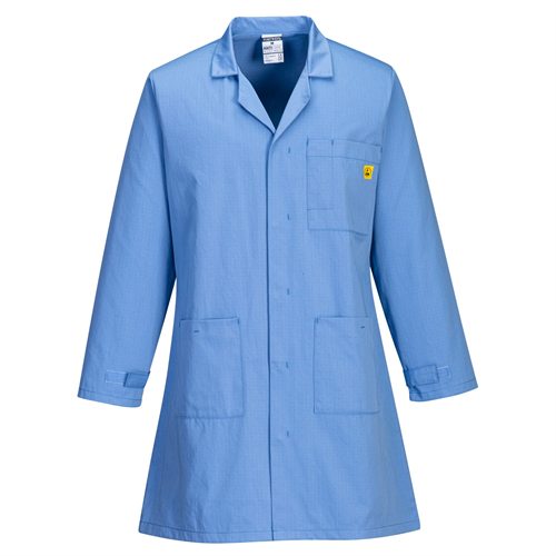 Portwest Anti-Static ESD Coat - Hamilton Blue