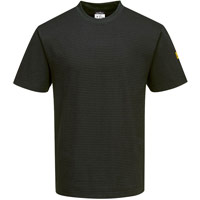 Portwest Anti-Static ESD T-Shirt S/S - Black