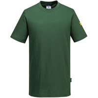 Portwest Anti-Static ESD T-Shirt S/S - Forest Green