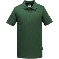 Portwest Anti-Static ESD Polo Shirt S/S - Forest Green