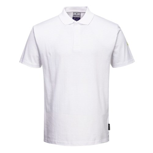 Portwest Anti-Static ESD Polo Shirt - White