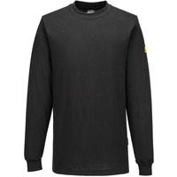 Portwest Anti-Static ESD T-Shirt L/S - Black