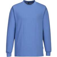 Portwest Anti-Static ESD Long Sleeve T-Shirt - Hamilton Blue
