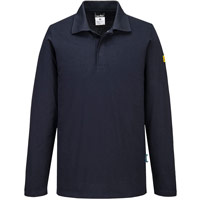 Portwest Anti-Static ESD Polo L/S - Dark Navy