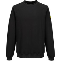 Portwest Anti-Static ESD Sweatshirt - Black