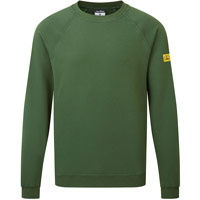 Portwest Anti-Static ESD Sweatshirt - Forest Green