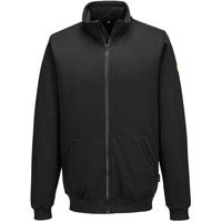 Portwest Anti-Static ESD Zip Sweatshirt - Black