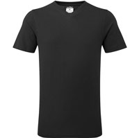 Portwest V-Neck Cotton T-Shirt - Black
