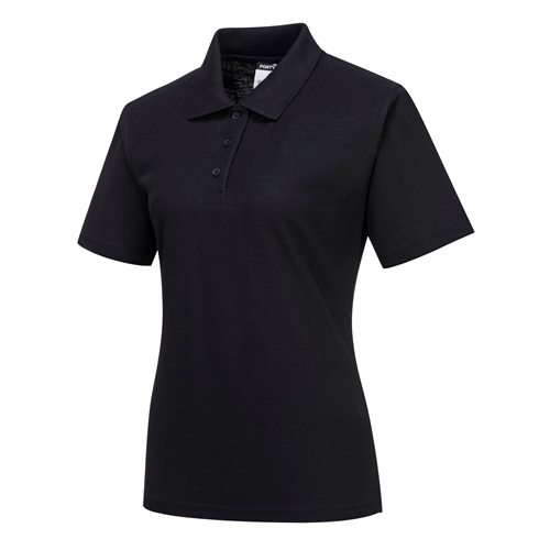 Portwest Naples Women's Polo Shirt - Black
