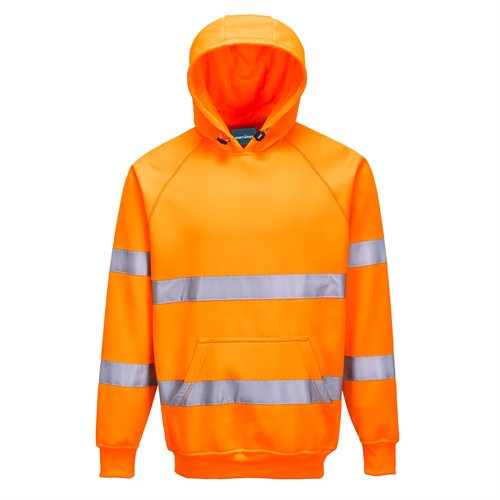 Portwest Hi-Vis Hooded Sweatshirt - Orange
