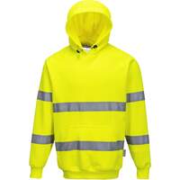 Portwest Hi-Vis Hooded Sweatshirt - Yellow