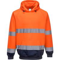 Portwest Two-Tone Hooded Sweatshirt - Orange/Navy