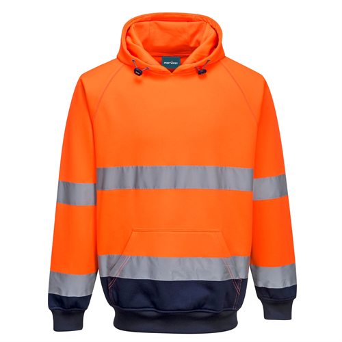 Portwest Two-Tone Hooded Sweatshirt - Orange/Navy