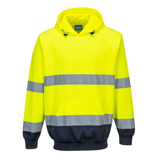Portwest Two-Tone Hooded Sweatshirt - Yellow/Navy