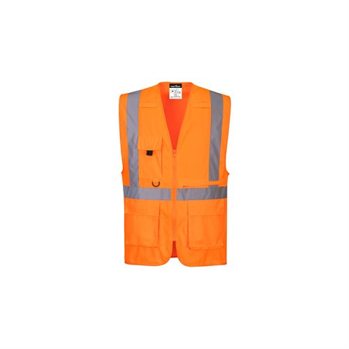 Portwest Hi-Vis Executive Vest With Tablet Pocket - Orange