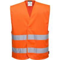 Portwest MeshAir Hi-Vis Two Band Vest - Orange