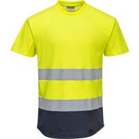 Portwest Two-Tone Mesh T-Shirt - Yellow/Navy