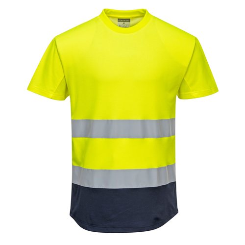 Portwest Two-Tone Mesh T-Shirt - Yellow/Navy