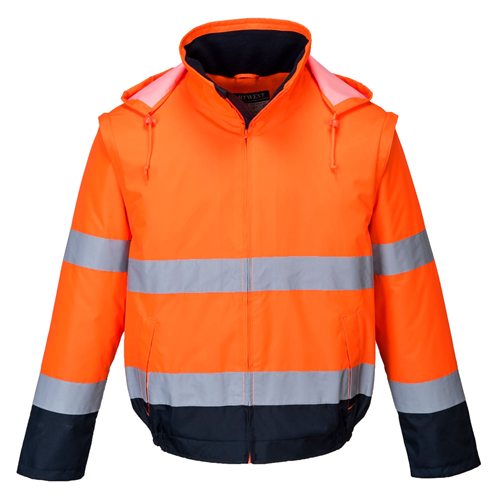 Portwest Essential 2-in-1 Jacket - Orange/Navy