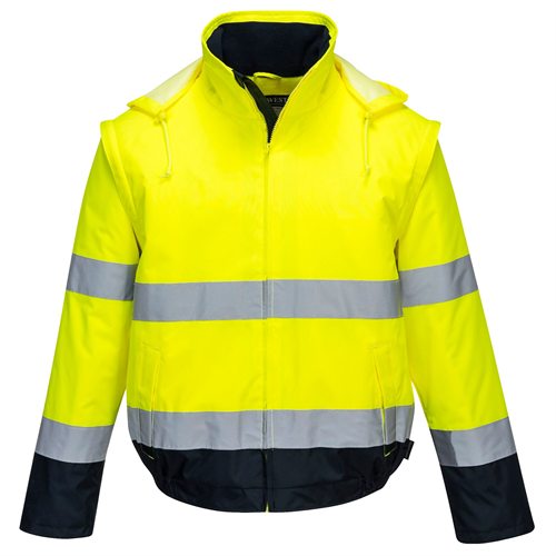 Portwest Essential 2-in-1 Jacket - Yellow/Navy