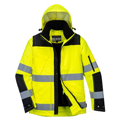 Portwest Pro Hi-Vis 3-in-1 Jacket - Yellow/Black