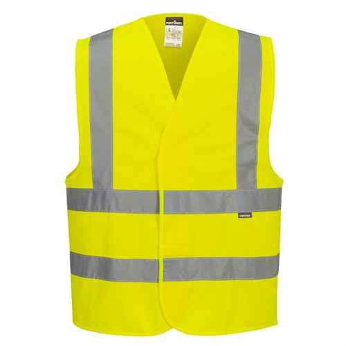 Portwest Hi-Vis Two Band & Brace Vest - Yellow