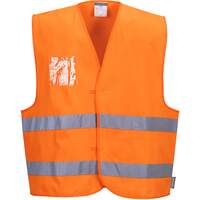 Portwest Hi-Vis Vest - Dual ID Holder - Orange