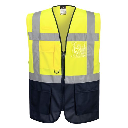 Portwest Warsaw Executive Vest - Yellow/Black